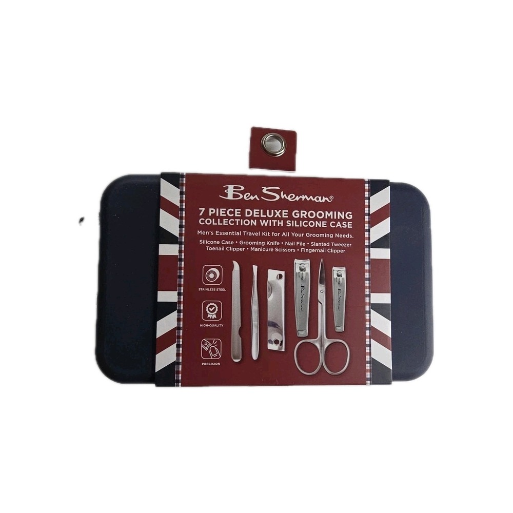 Ben Sherman 7 piece‎ Men's Ultimate Grooming Collection With Silicone Case